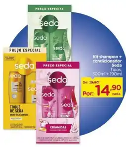 Carrefour Kit shampoo + condicionador Seda oferta