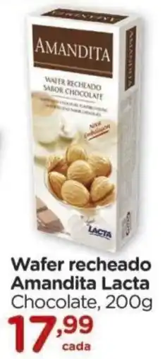 Carrefour Wafer recheado Amandita Lacta Chocolate oferta