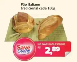 Supermercados Savegnago Pão italiano tradicional oferta