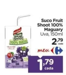Carrefour Suco fruit shoot 100% maguary uva oferta