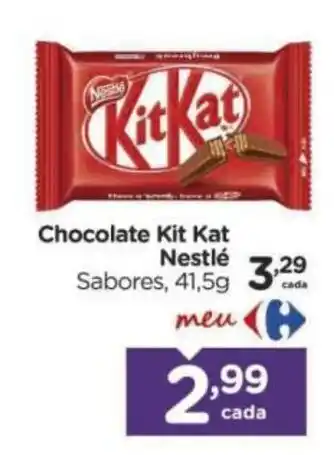 Carrefour Chocolate Kit Kat Nestlé Sabores oferta
