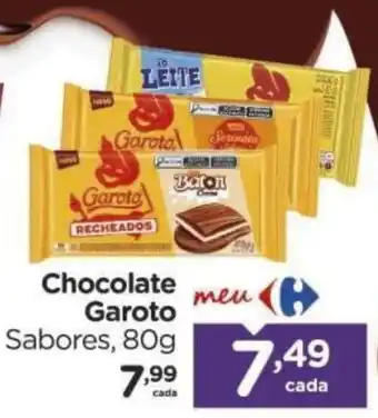 Chocolate garoto sabores