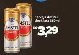 Supermercados Savegnago Cerveja Amstel sleek lata oferta