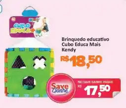 Supermercados Savegnago Brinquedo educativo cubo educa mais kendy oferta