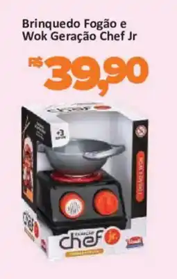 Supermercados Savegnago Brinquedo Fogão e Wok Geração Chef Jr oferta