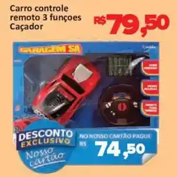 Supermercados Savegnago Carro controle remoto 3 funções caçador oferta