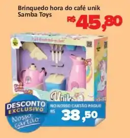 Supermercados Savegnago Brinquedo hora do café unik samba toys oferta