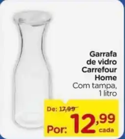 Carrefour Garrafa de vidro carrefour home oferta