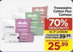 Carrefour Travesseiro cotton plus camesa oferta