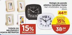 Carrefour Todos os relógios e porta-retratos oferta