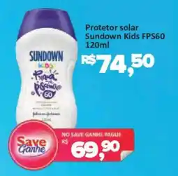 Supermercados Savegnago Protetor solar sundown kids fps60 oferta