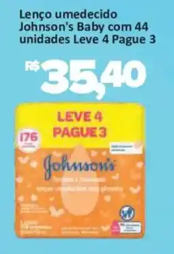 Supermercados Savegnago Lenço umedecido johnson's baby oferta