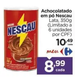 Carrefour Achocolatado em pó nescau oferta