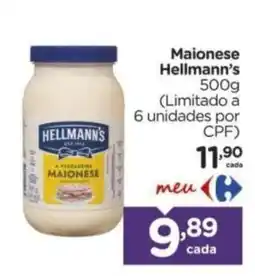 Carrefour Maionese hellmann's oferta