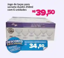 Supermercados Savegnago Jogo de taças para sorvete austin oferta