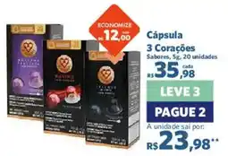 Sam's Club Cápsula 3 Corações oferta