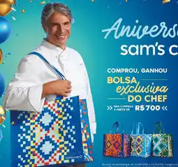 Sam's Club bolsa exclusiva do chef oferta