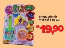 Supermercados Savegnago Brinquedo Kit Musical 3 peças oferta
