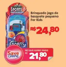 Supermercados Savegnago Brinquedo jogo de basquete pequeno for kids oferta