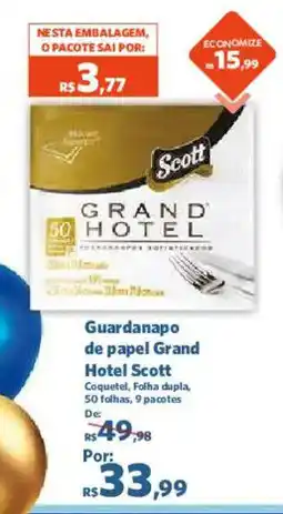 Sam's Club Guardanapo de papel grand hotel scott oferta