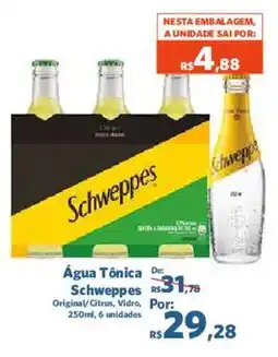 Sam's Club Água Tônica Schweppes Original/Citrus, Vidro oferta