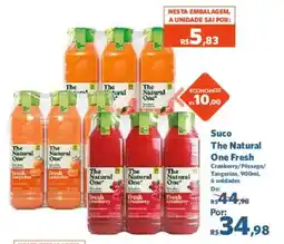 Sam's Club Suco the natural one fresh cranberry/pêssego/tangerina oferta