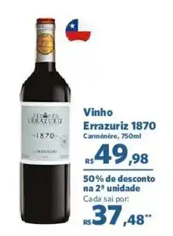 Sam's Club Vinho Errazuriz 1870 oferta