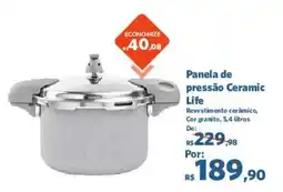 Sam's Club Panela de pressão Ceramic Life oferta