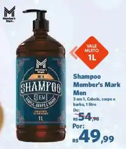 Sam's Club Shampoo member's mark men oferta