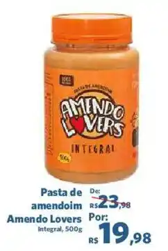 Sam's Club Pasta de amendoim Amendo Lovers Integral oferta