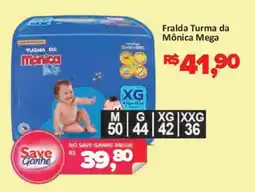 Supermercados Savegnago Fralda Turma da Mônica Mega oferta