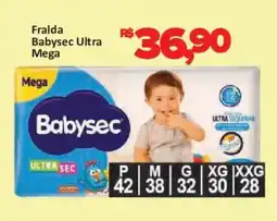 Supermercados Savegnago Fralda Babysec Ultra Mega oferta