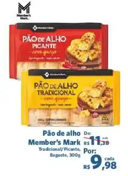 Sam's Club Pão de alho Member's Mark Tradicional/Picante, Baguete oferta
