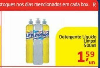 Tenda Atacado Detergente liquido limpol 500 ml oferta
