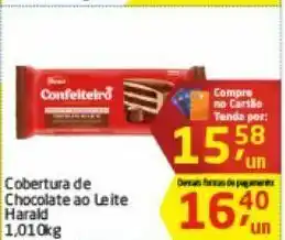 Tenda Atacado Cobertura de chocolate ao leite harald oferta