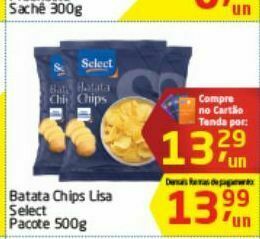 Tenda Atacado Batata chips lisa select oferta
