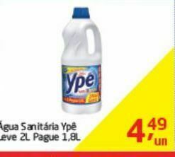 Tenda Atacado Agua sanitária ypê oferta
