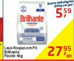 Tenda Atacado Lava roupas em pó brilhante oferta