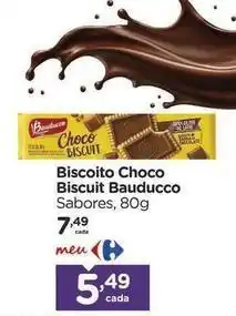 Carrefour Bauducco - biscoito choco biscuit oferta