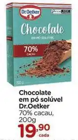 Carrefour Dr. oetker - chocolate em pó solúvel oferta