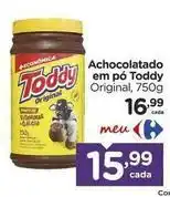 Carrefour Toddy - achocolatado em pó oferta