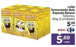 Carrefour Batavo - leite fermentado bob esponja oferta