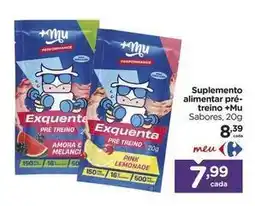 Carrefour Pink - suplemento alimentar pré- treino oferta