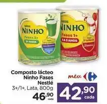 Carrefour Nestlé - composto lácteo ninho fases oferta