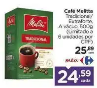 Carrefour Melitta - café oferta