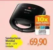 Atacadão Mondial - sanduicheira oferta