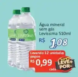 Supermercados Savegnago Água mineral sem gás levissima oferta
