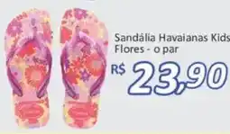 Supermercados Savegnago Sandália havaianas kids flores - o par oferta