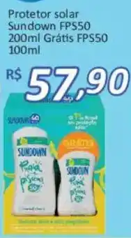 Supermercados Savegnago Protetor solar sundown fps50 oferta