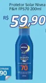 Supermercados Savegnago Protetor solar nivea p&h FPS70 oferta